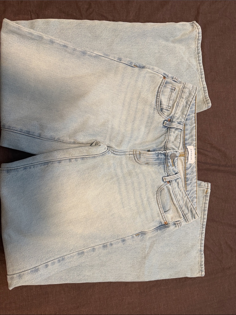 PacSun Light Blue High-Rise Wide Leg Jeans
